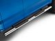 RedRock 4-Inch Oval Straight Side Step Bars; Stainless Steel (15-24 F-150 SuperCab)