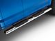 RedRock 6-Inch Oval Straight End Side Step Bars; Stainless Steel (15-24 F-150 SuperCab)