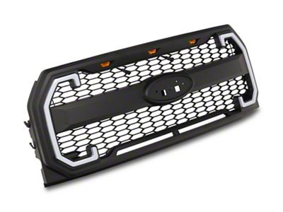 RedRock Baja Upper Replacement Grille with LED DRL and Sequential Turn Signals (15-17 F-150, Excluding Raptor)