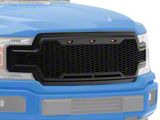 RedRock Baja Upper Replacement Grille with LED Lighting; Matte Black (18-20 F-150, Excluding Raptor)