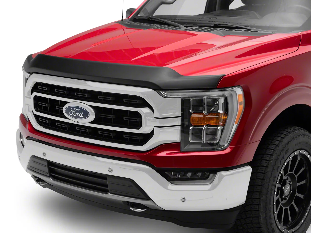 RedRock F-150 Hood Protector; Gloss Black T572158 (21-25 F-150 ...