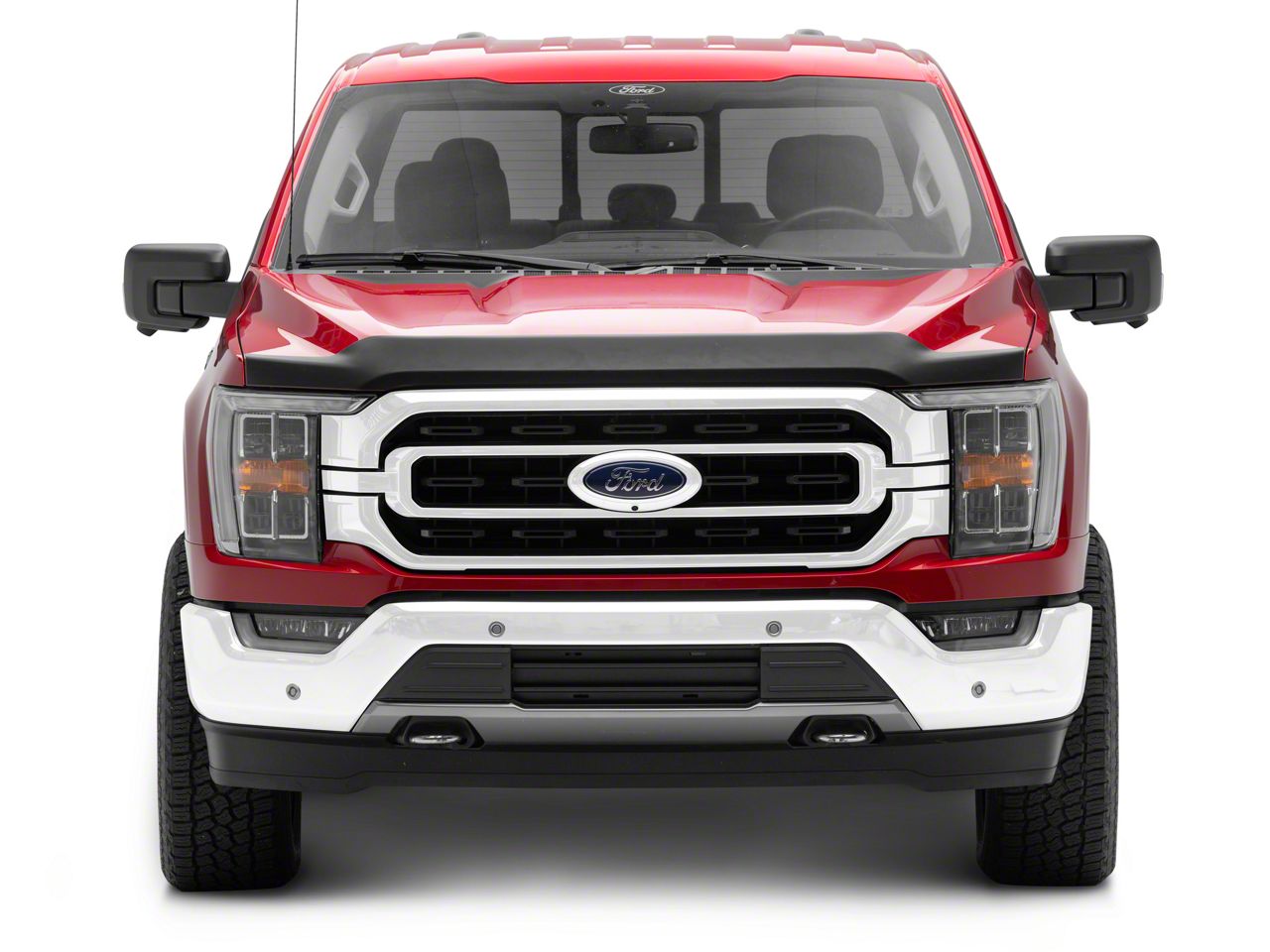 RedRock F-150 Hood Protector; Gloss Black T572158 (21-25 F-150 ...