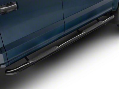 RedRock 3-Inch Side Step Bars; Black (17-25 F-250 Super Duty SuperCrew)