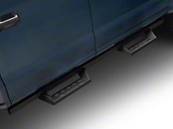 RedRock 4-Inch Drop TC1 Running Boards; Textured Black (17-25 F-250 Super Duty SuperCrew)