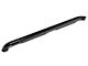 RedRock 4-Inch Oval Bent End Side Step Bars; Black (17-24 F-250 Super Duty SuperCab)