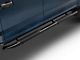 RedRock 4-Inch Oval Bent End Side Step Bars; Black (17-24 F-250 Super Duty SuperCrew)