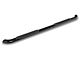 RedRock 4-Inch Oval Bent End Side Step Bars; Black (17-24 F-250 Super Duty SuperCrew)