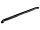 RedRock 4-Inch Oval Bent End Side Step Bars; Black (17-24 F-250 Super Duty SuperCrew)