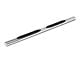 RedRock 4-Inch Oval Straight End Side Step Bars; Stainless Steel (17-24 F-250 Super Duty SuperCab)