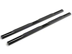 RedRock 4-Inch Oval Straight Side Step Bars; Black (17-24 F-250 Super Duty SuperCab)