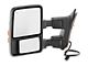 RedRock Powered Heated Towing Mirror with Amber LED Turn Signal; Driver Side (11-16 F-250 Super Duty)