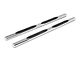 RedRock 4-Inch Oval Straight End Side Step Bars; Stainless Steel (17-24 F-350 Super Duty SuperCab)