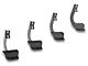 RedRock 4-Inch Oval Straight End Side Step Bars; Stainless Steel (17-24 F-350 Super Duty SuperCab)