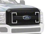 RedRock Upper Replacement Grille with LED DRL, Turn Signals and Emblem Holder (11-16 F-350 Super Duty)