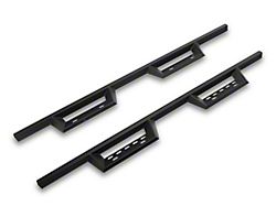 RedRock 4-Inch Drop TC1 Running Boards; Textured Black (09-18 RAM 1500 Crew Cab)