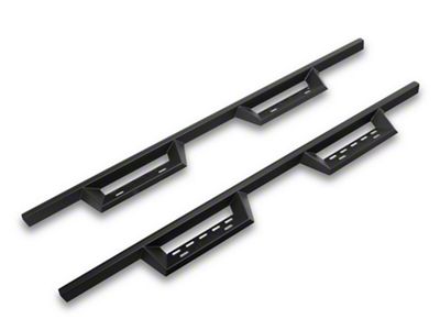 RedRock 4-Inch Drop TC1 Running Boards; Textured Black (09-18 RAM 1500 Crew Cab)