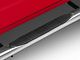 RedRock 4-Inch Oval Straight End Side Step Bars; Stainless Steel (19-24 RAM 1500 Crew Cab)