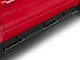 RedRock 5-Inch Oval Straight End Side Step Bars; Black (19-24 RAM 1500 Crew Cab)