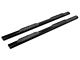 RedRock 5-Inch Oval Straight End Side Step Bars; Black (19-24 RAM 1500 Crew Cab)