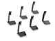 RedRock 5-Inch Oval Straight End Side Step Bars; Black (19-24 RAM 1500 Crew Cab)