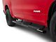 RedRock 5-Inch Oval Straight End Side Step Bars; Black (19-24 RAM 1500 Crew Cab)