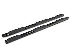 RedRock 5-Inch Oval Bent End Wheel to Wheel Side Step Bars; Black (19-24 RAM 1500 Crew Cab w/ 6.4-Foot Box)