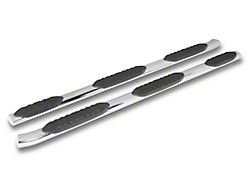 RedRock 5-Inch Oval Bent End Wheel to Wheel Side Step Bars; Stainless Steel (19-24 RAM 1500 Quad Cab)