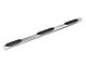 RedRock 5-Inch Oval Bent End Wheel to Wheel Side Step Bars; Stainless Steel (19-24 RAM 1500 Crew Cab w/ 6.4-Foot Box)