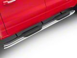 RedRock 6-Inch Oval Bent End Side Step Bars; Stainless Steel (19-25 RAM 1500 Crew Cab)