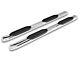 RedRock 6-Inch Oval Bent End Side Step Bars; Stainless Steel (19-24 RAM 1500 Crew Cab)