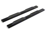 RedRock 6-Inch Oval Straight End Side Step Bars; Black (19-25 RAM 1500 Quad Cab)