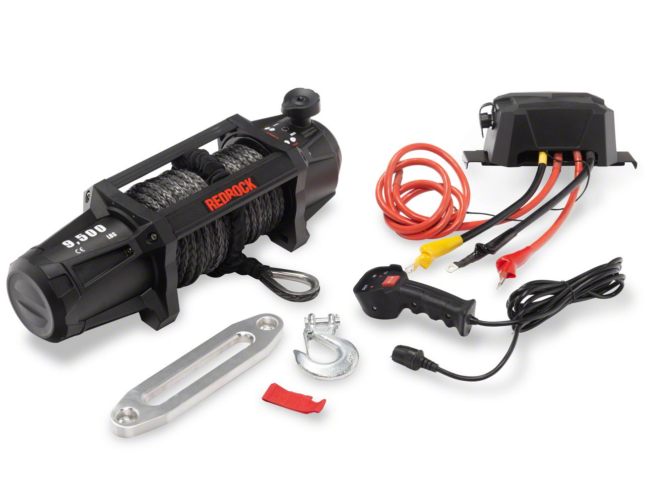 RedRock RAM 1500 9,500 lb. Winch with Synthetic Rope and Dual Control ...