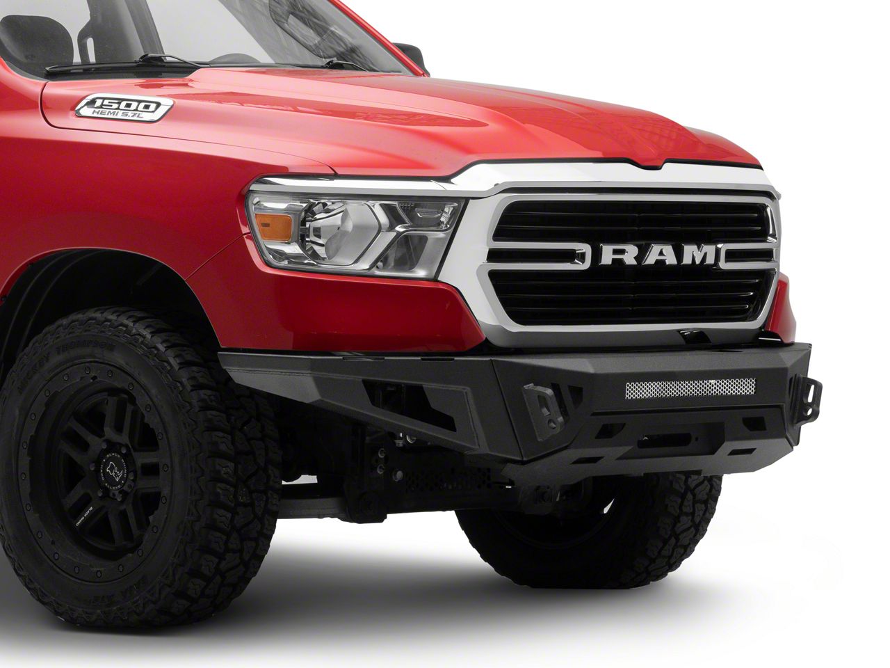 RedRock RAM 1500 Pre-Runner HD Modular Winch Mount Front Bumper R155825 ...