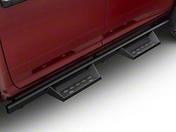 RedRock 4-Inch Drop TC1 Running Boards; Textured Black (10-24 RAM 2500 Crew Cab)