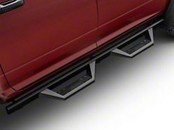 RedRock TC2 Drop Step Running Boards; Textured Black (10-24 RAM 2500 Crew Cab)