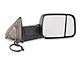 RedRock Powered Heated Towing Mirrors with Smoked Turn Signals; Black (10-18 RAM 3500)