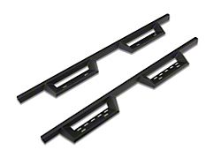 RedRock 4-Inch Drop TC1 Running Boards; Textured Black (07-18 Sierra 1500 Extended/Double Cab)