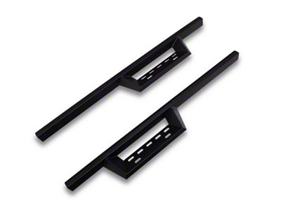 RedRock 4-Inch Drop TC1 Running Boards; Textured Black (19-25 Sierra 1500 Regular Cab)