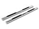 RedRock 4-Inch Oval Straight Side Step Bars; Stainless Steel (19-24 Sierra 1500 Crew Cab)