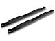 RedRock 6-Inch Oval Bent End Side Step Bars; Black (19-24 Sierra 1500 Crew Cab)