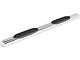 RedRock 6-Inch Oval Straight End Side Step Bars; Stainless Steel (19-25 Sierra 1500 Crew Cab)