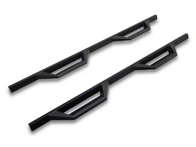 RedRock TC2 Drop Step Running Boards; Textured Black (19-25 Sierra 1500 Crew Cab)