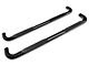 RedRock 4-Inch Oval Bent End Side Step Bars; Black (20-24 Sierra 2500 HD Crew Cab)