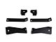 RedRock 4-Inch Oval Bent End Side Step Bars; Black (20-24 Sierra 2500 HD Crew Cab)