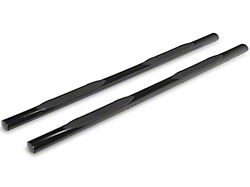 RedRock 4-Inch Oval Straight Side Step Bars; Black (20-25 Sierra 2500 HD Crew Cab)