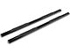 RedRock 4-Inch Oval Straight Side Step Bars; Black (20-24 Sierra 2500 HD Crew Cab)