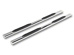 RedRock 4-Inch Oval Straight Side Step Bars; Stainless Steel (20-25 Sierra 2500 HD Crew Cab)