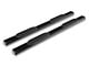 RedRock 6-Inch Oval Straight End Side Step Bars; Black (20-24 Sierra 2500 HD Crew Cab)