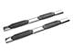 RedRock 6-Inch Oval Straight End Side Step Bars; Stainless Steel (20-25 Sierra 3500 HD Double Cab)