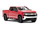 RedRock 4-Inch Oval Straight Side Step Bars; Black (19-24 Silverado 1500 Crew Cab)